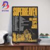 Superheaven Band Headed Back To The EU And UK 2025 Tour Dates List Wall Art Decor Poster Canvas