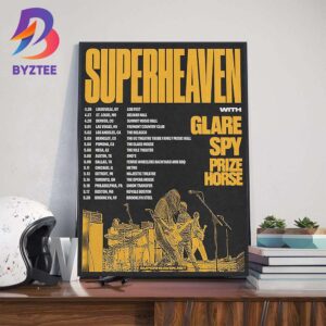 Superheaven Touring The US On April And May 2025 With Special Guests Glare Spy And Prize Horse Wall Art Decor Poster Canvas