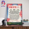 The 311 Band Spring Tour 2025 With The Lion Poster Dates List For May 2025 Wall Art Decor Poster Canvas