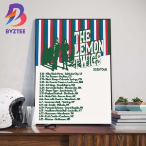 The Lemon Twigs 2025 Tour Dates List In Mexico Brazil And Argentina Wall Art Decor Poster Canvas