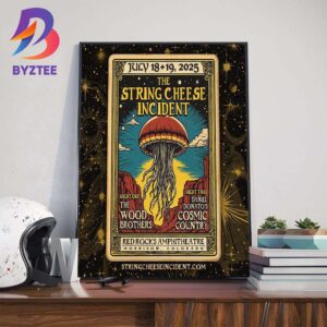 The String Cheese Incident 2 Nights At Red Rocks Amphitheatre Morrison Colorado On July 18-19 2025 Wall Art Decor Poster Canvas