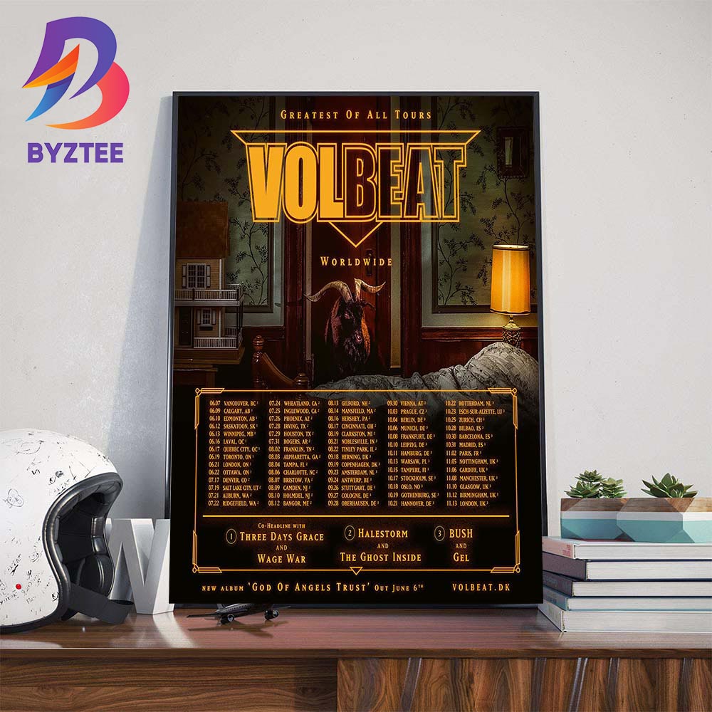 Volbeat Greatest Of All Tours Worldwide Dates List Start On June 2025 Wall Art Decor Poster Canvas Volbeat Greatest Of All Tours Worldwide Dates List Start On June 2025 Wall Art Decor Poster Canvas