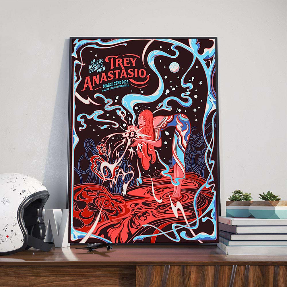 An Acoustic Evening With Trey Anastasio Performs At Alabama Theatre In Birmingham AL On March 22nd 2025 Poster Canvas An Acoustic Evening With Trey Anastasio Performs At Alabama Theatre In Birmingham AL On March 22nd 2025 Poster Canvas