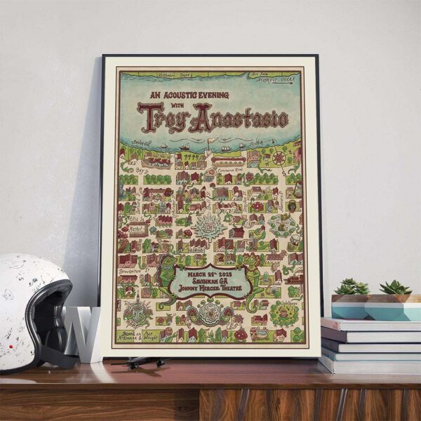 An Acoustic Evening With Trey Anastasio Performs At Johnny Mercer Theatre In Savannah GA On March 29th 2025 Poster Canvas