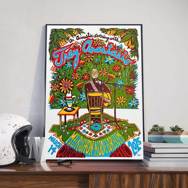 An Acoustic Evening With Trey Anastasio Performs At Mershon Auditorium In Columbus OH On March 14th 2025 Poster Canvas
