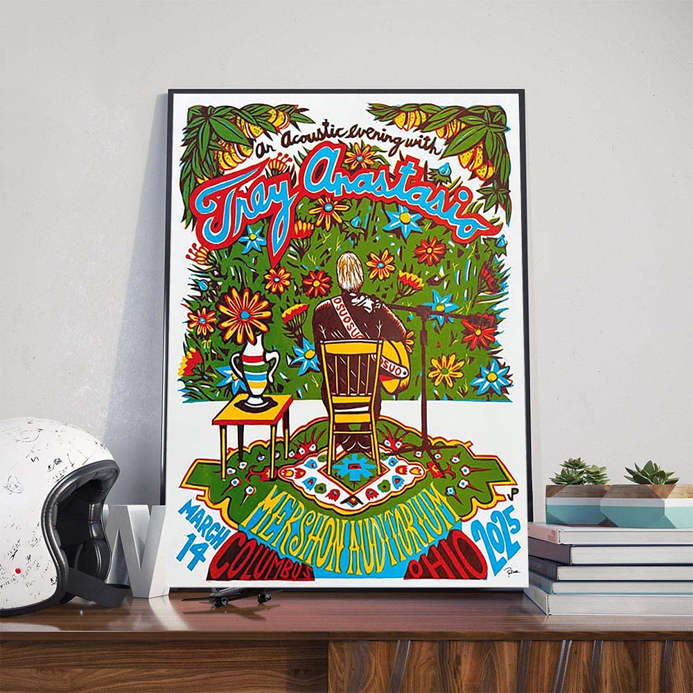 An Acoustic Evening With Trey Anastasio Performs At Mershon Auditorium In Columbus OH On March 14th 2025 Poster Canvas An Acoustic Evening With Trey Anastasio Performs At Mershon Auditorium In Columbus OH On March 14th 2025 Poster Canvas