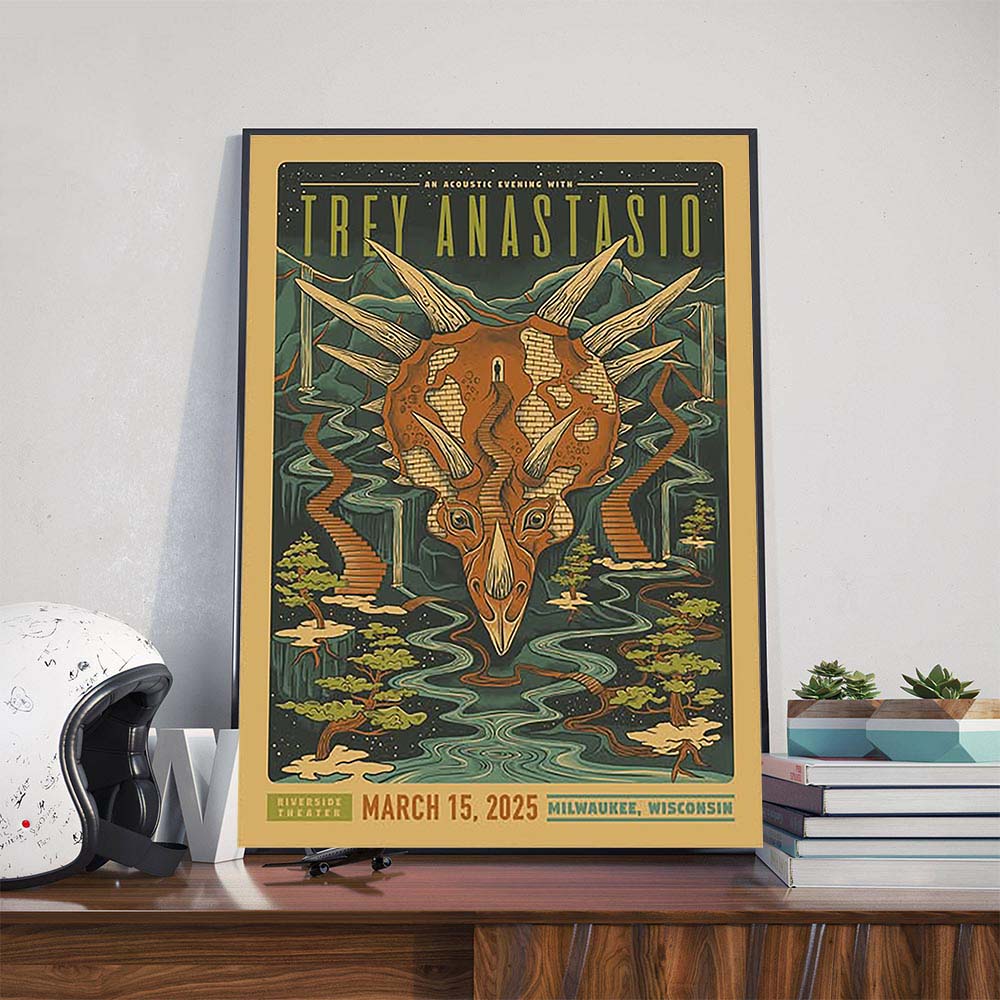 An Acoustic Evening With Trey Anastasio Performs At Riverside Theater In Milwaukee WI On March 15th 2025 Poster Canvas An Acoustic Evening With Trey Anastasio Performs At Riverside Theater In Milwaukee WI On March 15th 2025 Poster Canvas