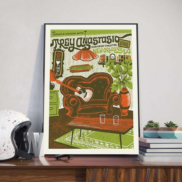 An Acoustic Evening With Trey Anastasio Performs At Saenger Theatre In New Orleans LA On March 21st 2025 Poster Canvas