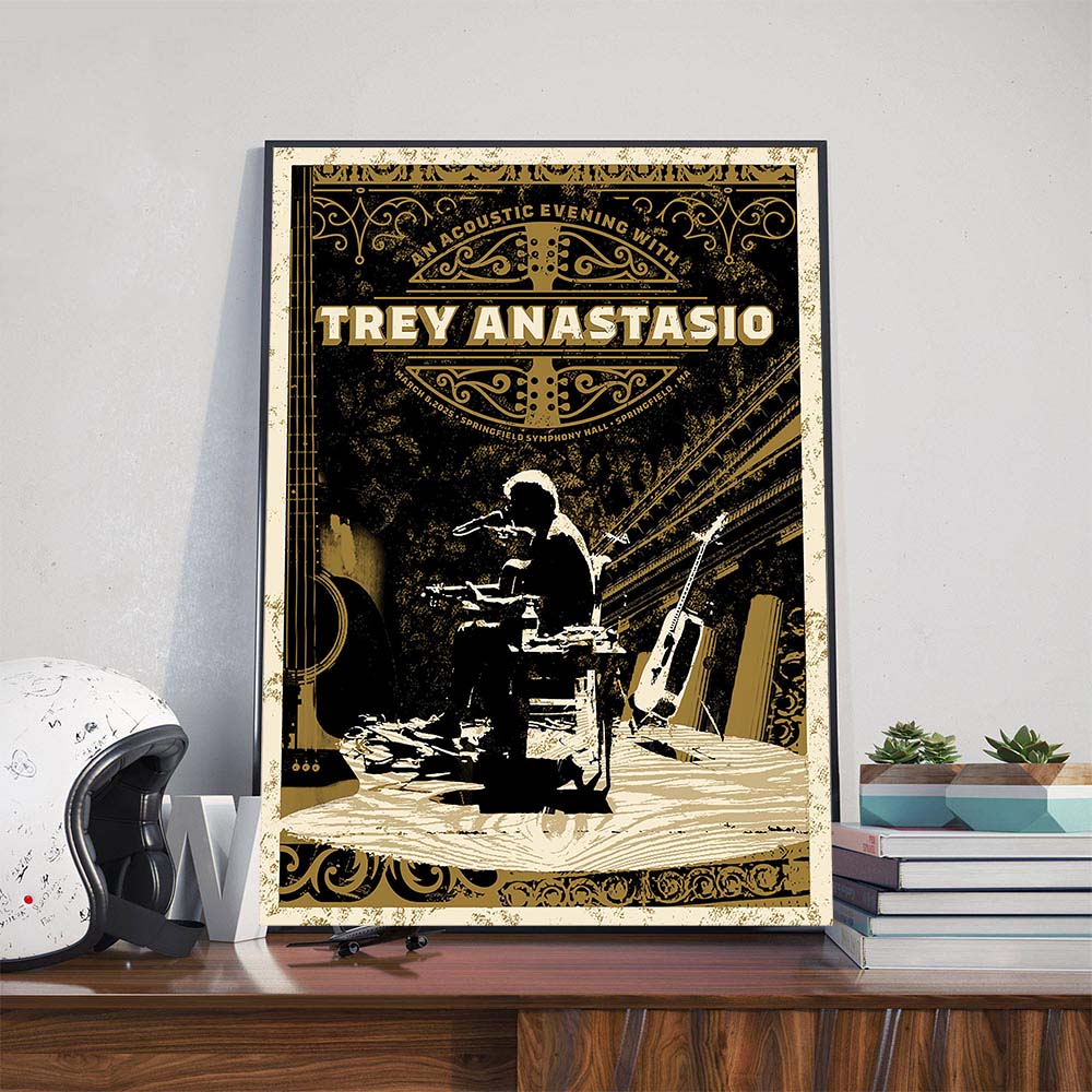 An Acoustic Evening With Trey Anastasio Performs At Springfield Symphony Hall In Springfield MA On March 8th 2025 Poster Canvas An Acoustic Evening With Trey Anastasio Performs At Springfield Symphony Hall In Springfield MA On March 8th 2025 Poster Canvas