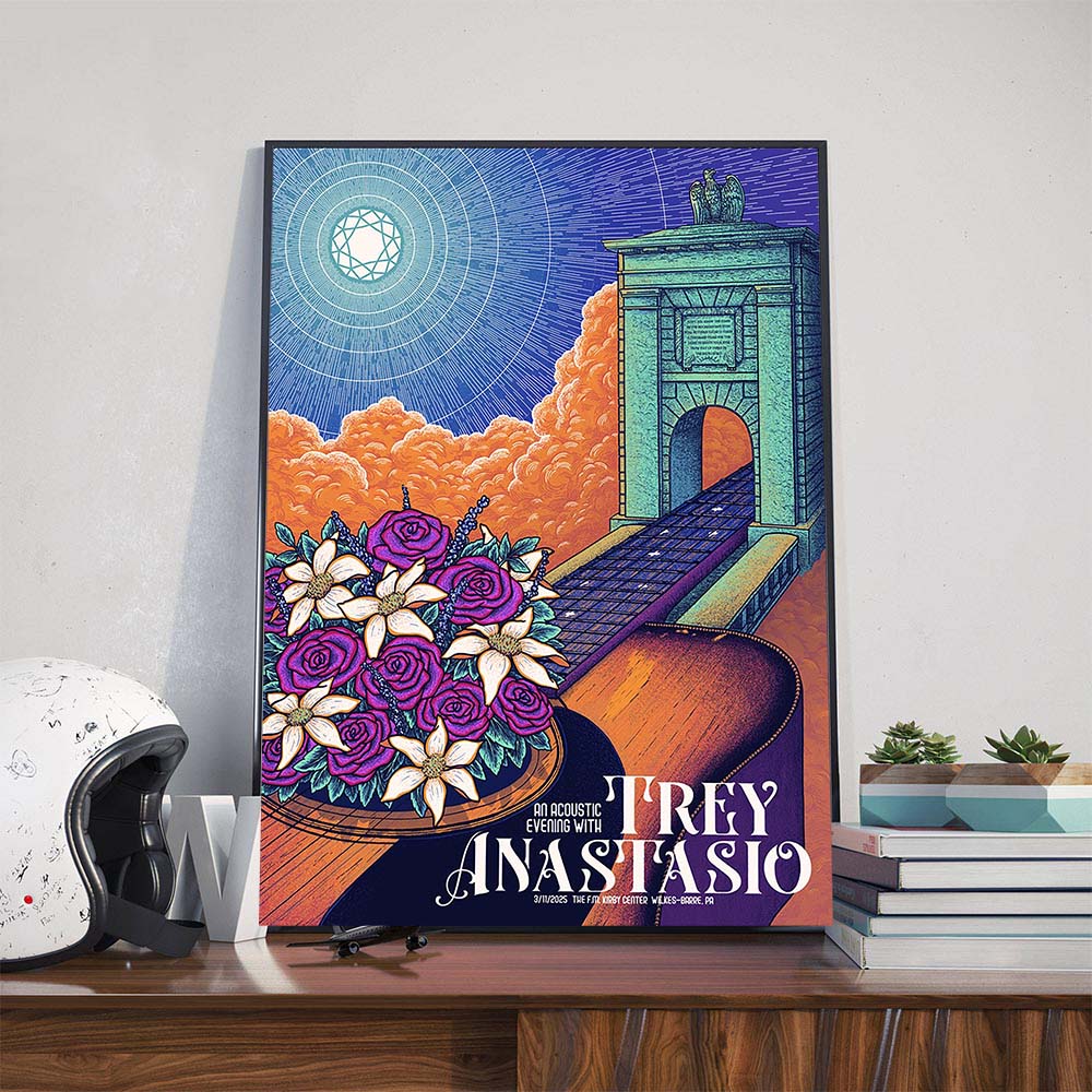 An Acoustic Evening With Trey Anastasio Performs At The FM Kirby Center In Wilkes-Barre PA On March 11th 2025 Poster Canvas An Acoustic Evening With Trey Anastasio Performs At The FM Kirby Center In Wilkes-Barre PA On March 11th 2025 Poster Canvas