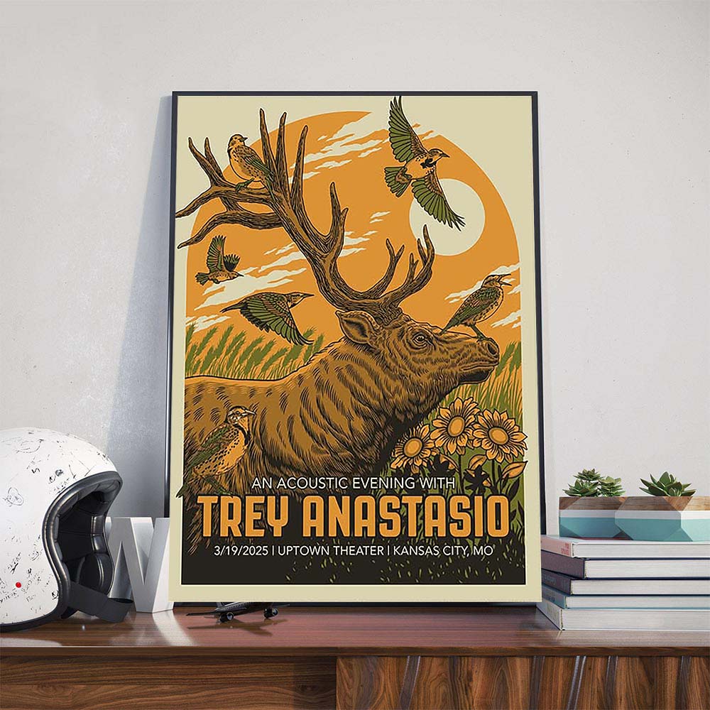 An Acoustic Evening With Trey Anastasio Performs At Uptown Theater In Kansas City MO On March 19th 2025 Poster Canvas An Acoustic Evening With Trey Anastasio Performs At Uptown Theater In Kansas City MO On March 19th 2025 Poster Canvas