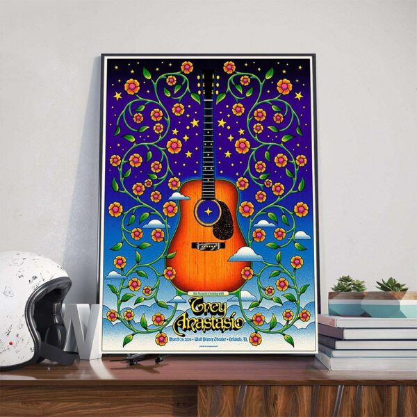 An Acoustic Evening With Trey Anastasio Performs At Walt Disney Theater In Orlando FL On March 26th 2025 Poster Canvas