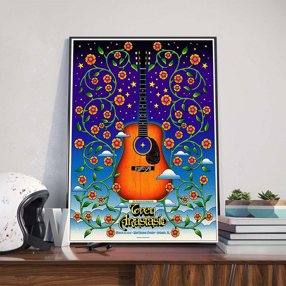 An Acoustic Evening With Trey Anastasio Performs At Walt Disney Theater In Orlando FL On March 26th 2025 Poster Canvas An Acoustic Evening With Trey Anastasio Performs At Walt Disney Theater In Orlando FL On March 26th 2025 Poster Canvas