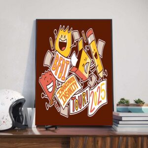 BFDI And Inanimate Insanity 2025 Tour Poster Canvas