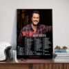 Country Song Came On Tour Luke Bryan Farm Tour 2025 Featuring Many Special Guests And Dates List Poster Canvas