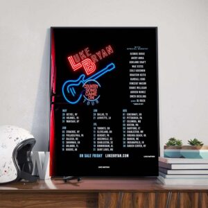 Country Song Came On Tour Luke Bryan Farm Tour 2025 Featuring Many Special Guests And Dates List Poster Canvas
