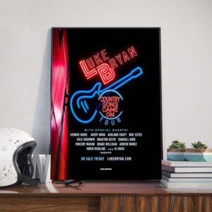 Country Song Came On Tour Luke Bryan Farm Tour 2025 Featuring Many Special Guests Poster Canvas