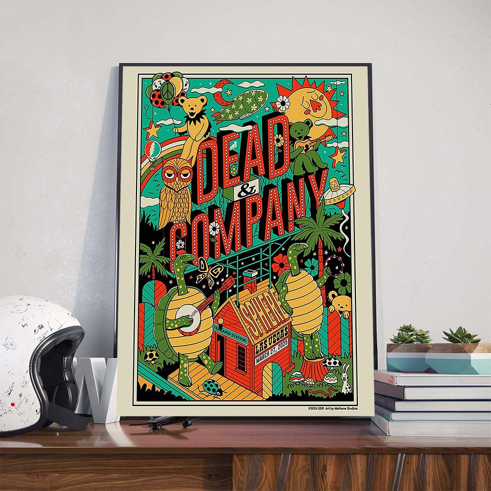 Dead And Company Dead Forever Poster Tonight's Show At Sphere Las Vegas On March 27th 2025 Poster Canvas Dead And Company Dead Forever Poster Tonight's Show At Sphere Las Vegas On March 27th 2025 Poster Canvas