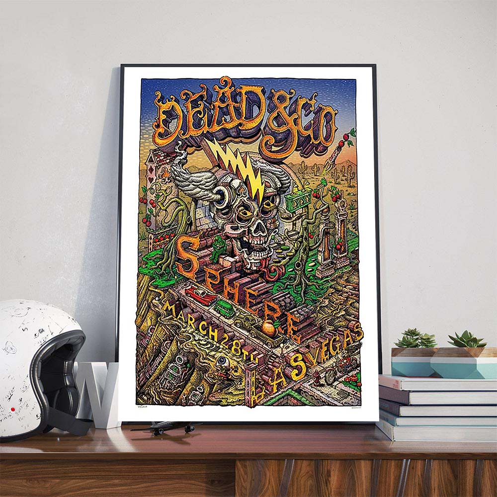 Dead And Company Poster Show At Sphere Las Vegas NV On March 28th 2025 Poster Canvas Dead And Company Poster Show At Sphere Las Vegas NV On March 28th 2025 Poster Canvas
