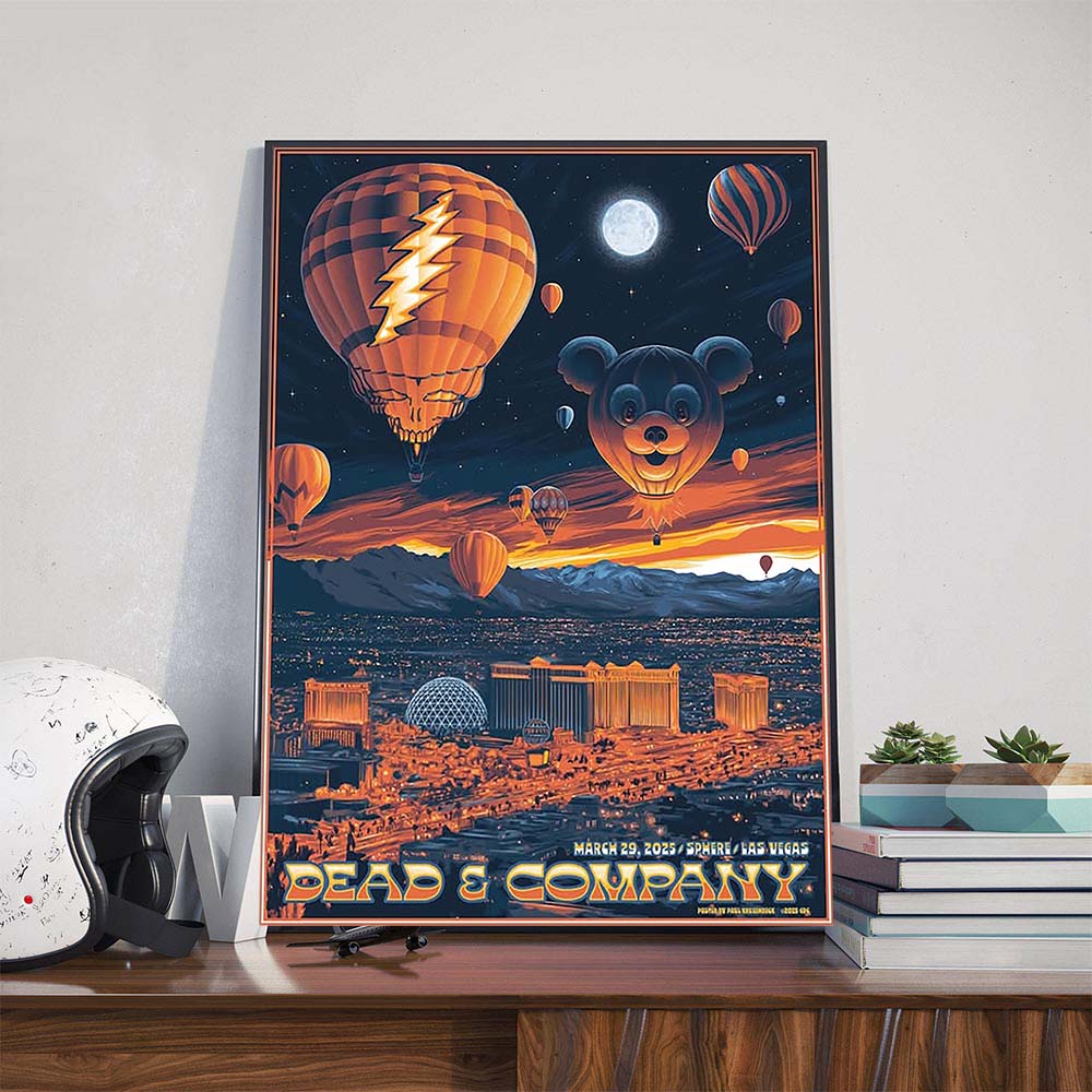 Dead And Company Poster Show At Sphere Las Vegas NV On March 29th 2025 Poster Canvas Dead And Company Poster Show At Sphere Las Vegas NV On March 29th 2025 Poster Canvas