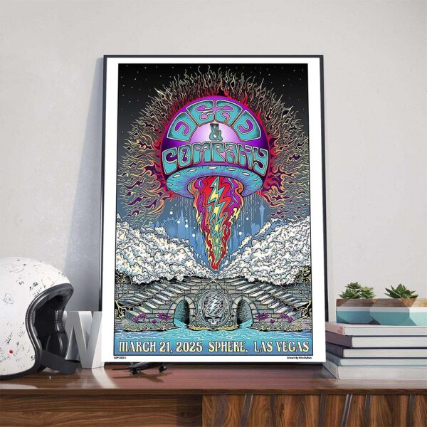 Dead And Company Poster Tonight?s Show At Sphere Las Vegas On March 21st 2025 Poster Canvas