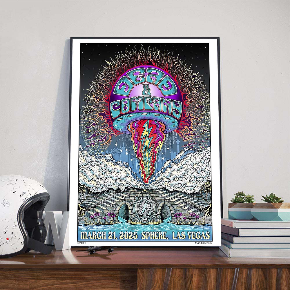 Dead And Company Poster Tonight?s Show At Sphere Las Vegas On March 21st 2025 Poster Canvas Dead And Company Poster Tonight?s Show At Sphere Las Vegas On March 21st 2025 Poster Canvas
