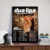 Dua Lipa 2025 Radical Optimism Tour Dates List Poster Canvas