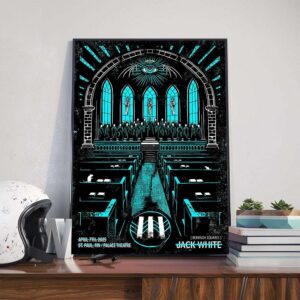 Jack White Poster Show At Palace Theatre In St Paul MN On April 7th 2025 Poster Canvas