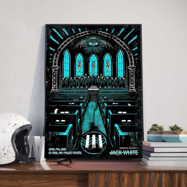 Jack White Poster Show At Palace Theatre In St Paul MN On April 7th 2025 Poster Canvas