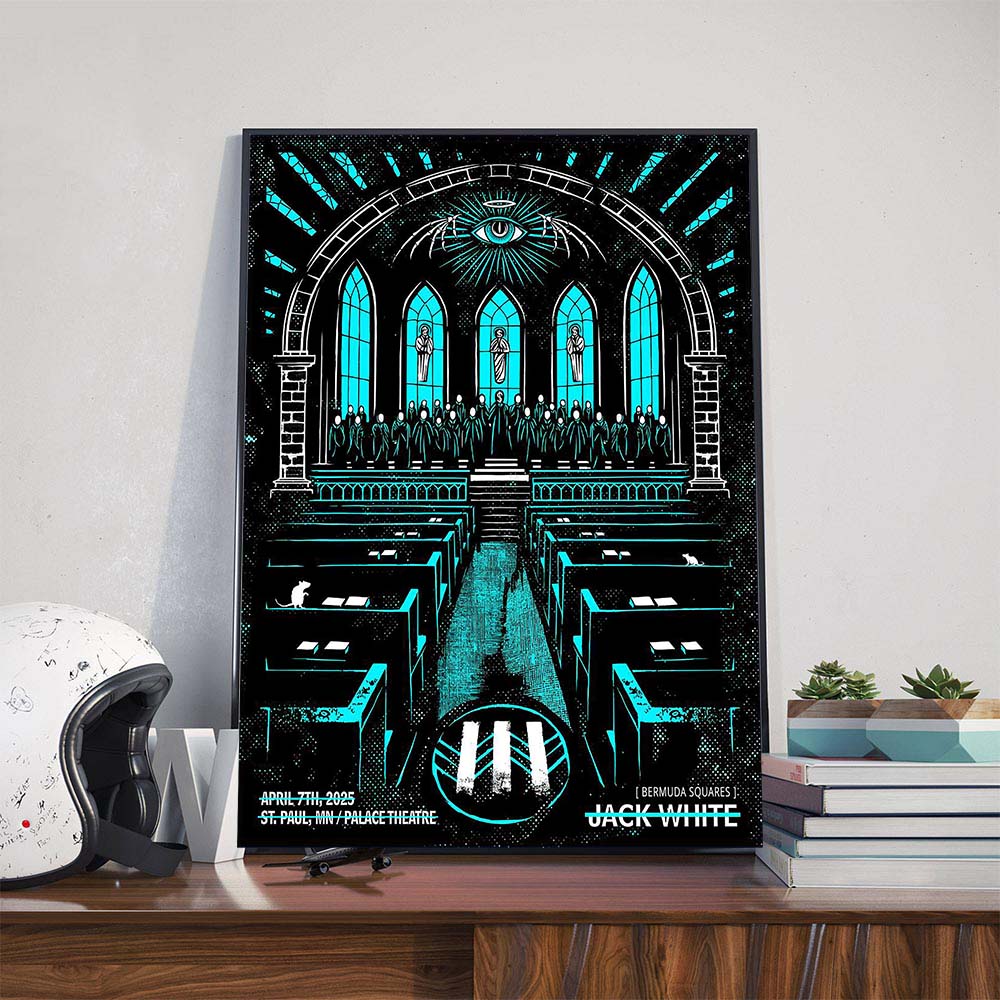 Jack White Poster Show At Palace Theatre In St Paul MN On April 7th 2025 Poster Canvas Jack White Poster Show At Palace Theatre In St Paul MN On April 7th 2025 Poster Canvas
