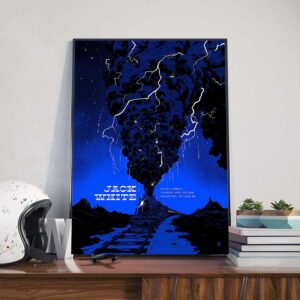Jack White Poster Show With Still Animals At The Factory St Louis MO On April 3rd 2025 Poster Canvas