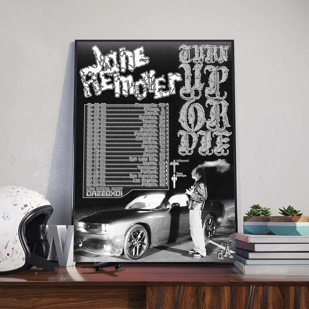 Jane Remover Announces Spring 2025 Tour Clarifies Misinformation On Venturing Poster Canvas Jane Remover Announces Spring 2025 Tour Clarifies Misinformation On Venturing Poster Canvas