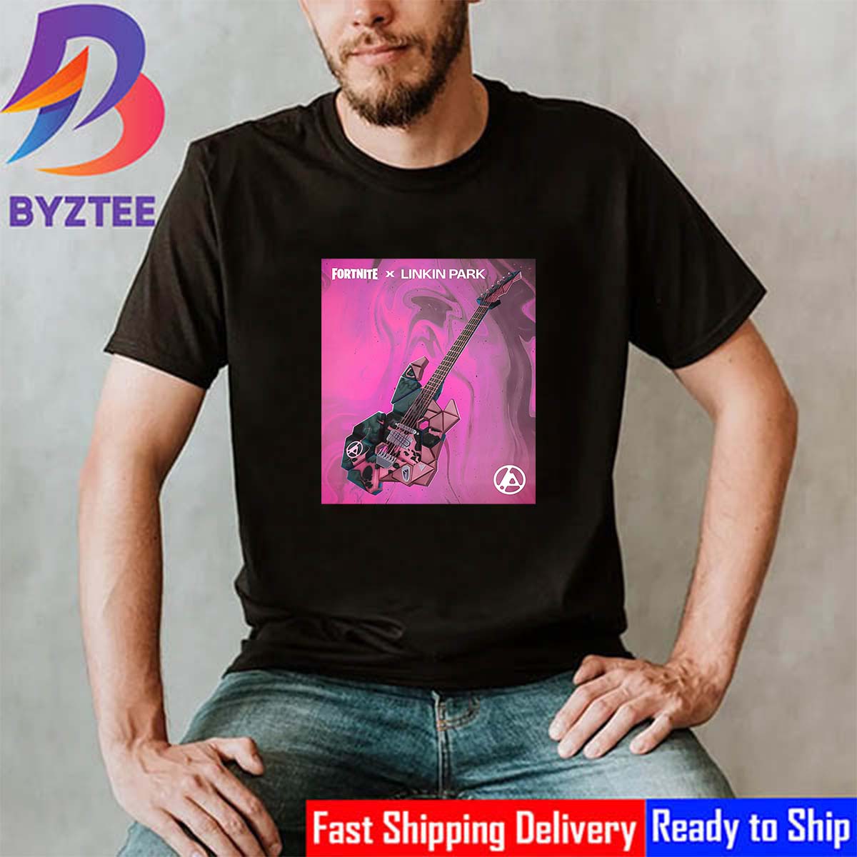 LPFZ Guitar Fortnite x Linkin Park Shirt LPFZ Guitar Fortnite x Linkin Park Shirt