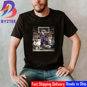 LeBron James Tips In The Tissot Buzzer Beater For Los Angeles Lakers 120-119 Indiana Pacers Shirt
