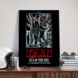Mastodon EU And UK Tour 2025 Poster Canvas