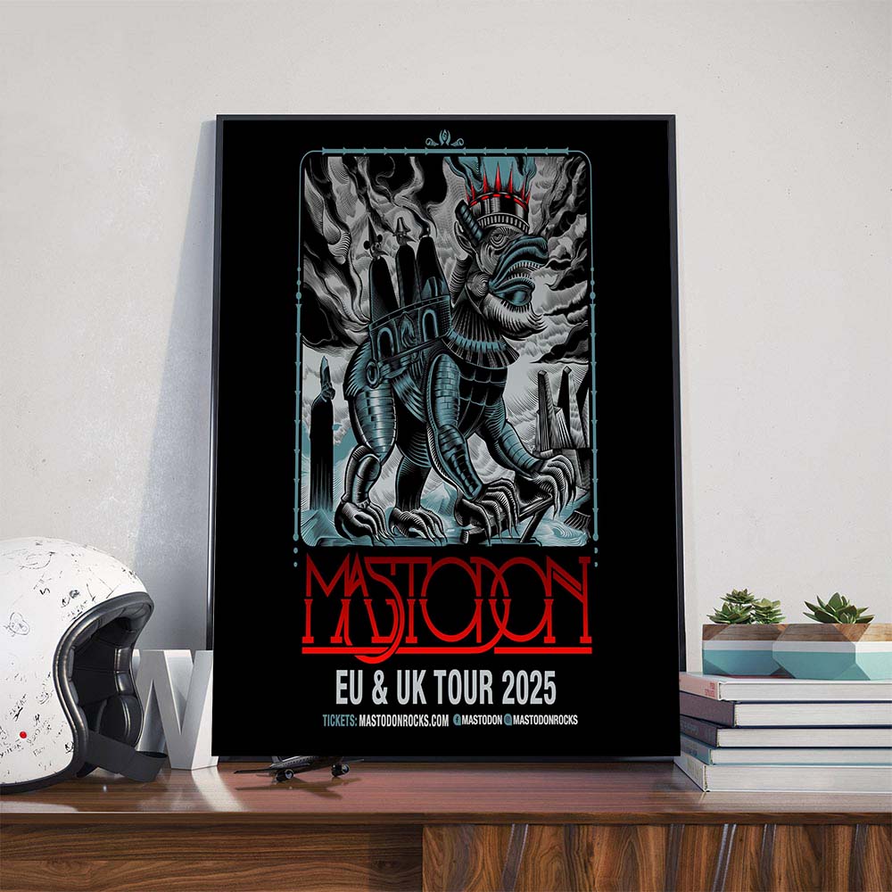 Mastodon EU And UK Tour 2025 Poster Canvas Mastodon EU And UK Tour 2025 Poster Canvas