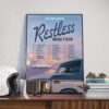 Sam Barber Restless Mind World Tour 2025 Dates List Poster Canvas