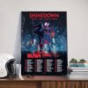 Simple Minds Alive And Kicking Tour 2025 North American Tour Dates List With Special Guests Soft Cell And Modern English Poster Canvas