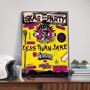 Ska Brewing?s 30th Anniversary Party And Brewer?s Invitational On September 6th 2025 Poster Canvas