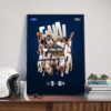 The 2025 NCAA Men’s Basketball Tournament March Madness Final Four Is Set Poster Canvas