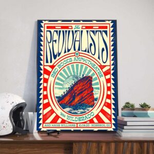 The Revivalists Show With Wilderado And Hans Williams At Red Rocks Amphitheatre Morrison CO On October 9th 2025 Poster Canvas