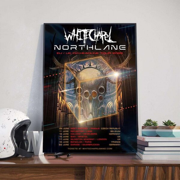 Whitechapel And Northlane EU And UK Co-Headline Tour 2025 Poster Canvas