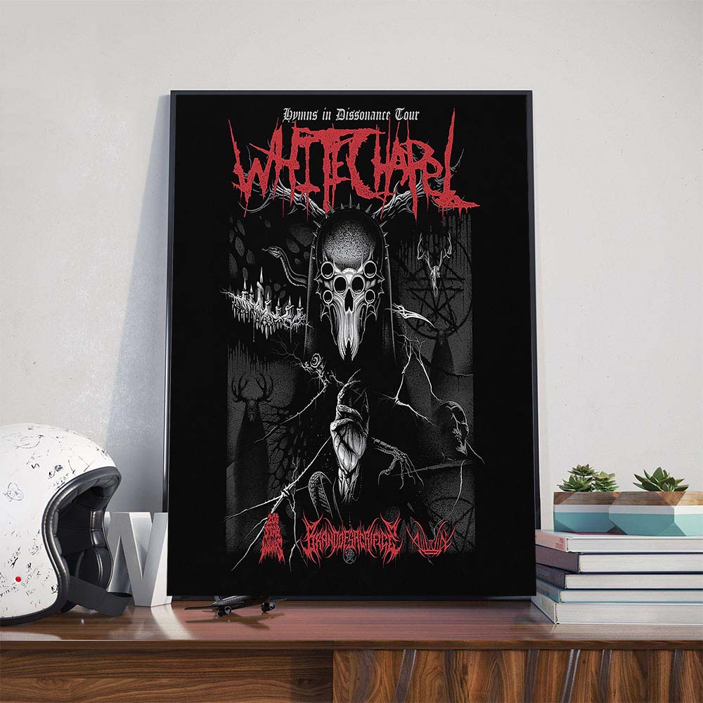 Whitechapel Hymns In Dissonance 2025 Tour With Special Guests 200 Stab Wounds Brand Of Sacrifice And Alluvial Poster Canvas Whitechapel Hymns In Dissonance 2025 Tour With Special Guests 200 Stab Wounds Brand Of Sacrifice And Alluvial Poster Canvas
