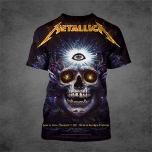 Metallica Tonight Poster M72 Charlotte In The Venue Charlotte 2025 At Bank Of America Stadium In Charlotte NC On May 31st 2025 All Over Print Shirt