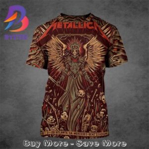 Metallica M72 Atlanta The Venue Poster At Mercedes-Benz Stadium In Atlanta GA On June 3rd 2025 All Over Print T-Shirt