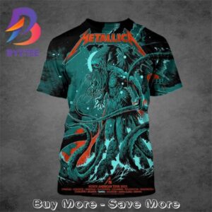 Metallica M72 Tampa Pop-Up Shop Poster The Venue At Raymond James Stadium In Tampa FL On June 6-8 2025 All Over Print T-Shirt