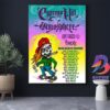 Warped Or Bust Fall Tour 2025 Poster Schedule Dates List With Bowling For Soup The Dollyrots And Dont Panic Home Decor Poster Canvas