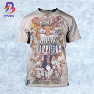 Congratulations England Lionesses Are European Champions 2025 All Over Print Shirt