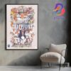 Congratulations England Lionesses Are Back-To-Back UEFA Womens Euro Champions 2022-2025 Home Decor Poster Canvas