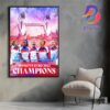 England Back To Back 2022-2025 UEFA Womens Euro Winners Home Decor Poster Canvas